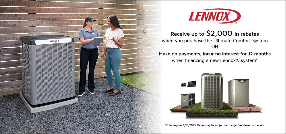 Lennox Spring Rebate or Financing Offer